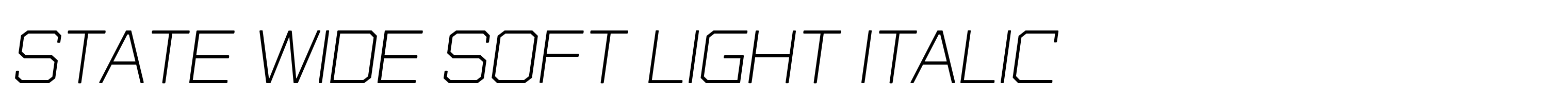 State Wide Soft Light Italic